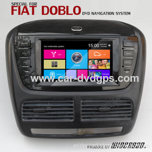 Wideroad Car Dvd Gps Navigation Fiat Doblo With Tv Bt Ipod Canbus Steer Wheel Control